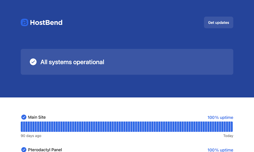 hostbend status page